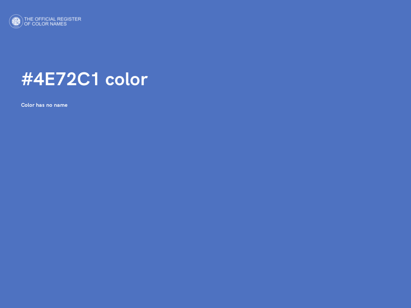 #4E72C1 color image