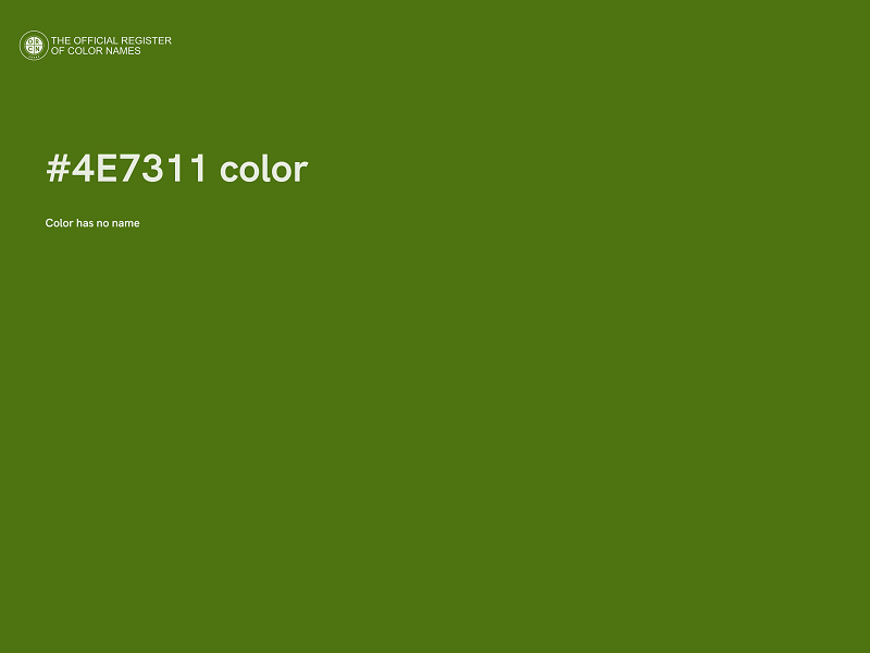 #4E7311 color image