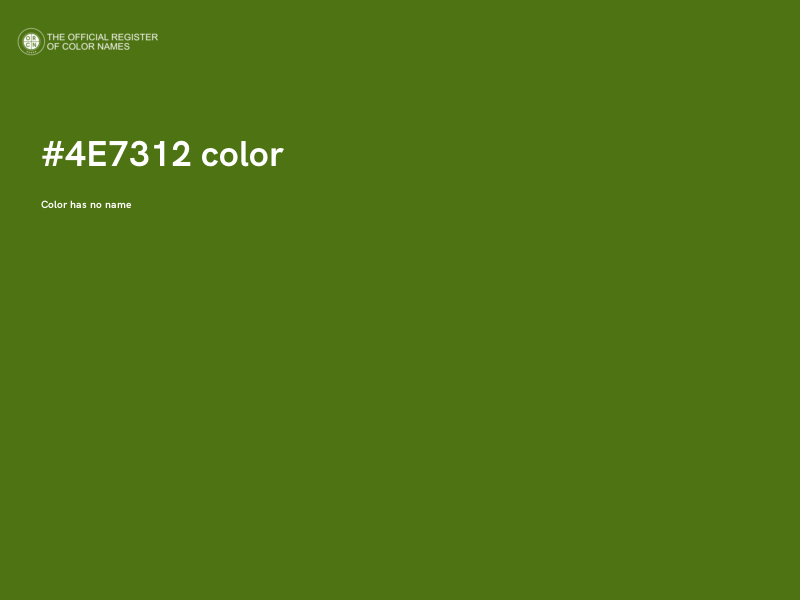 #4E7312 color image