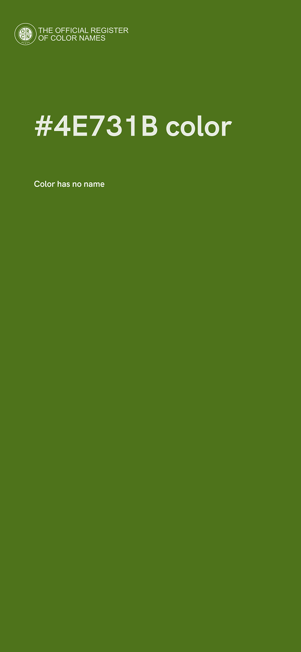 #4E731B color image