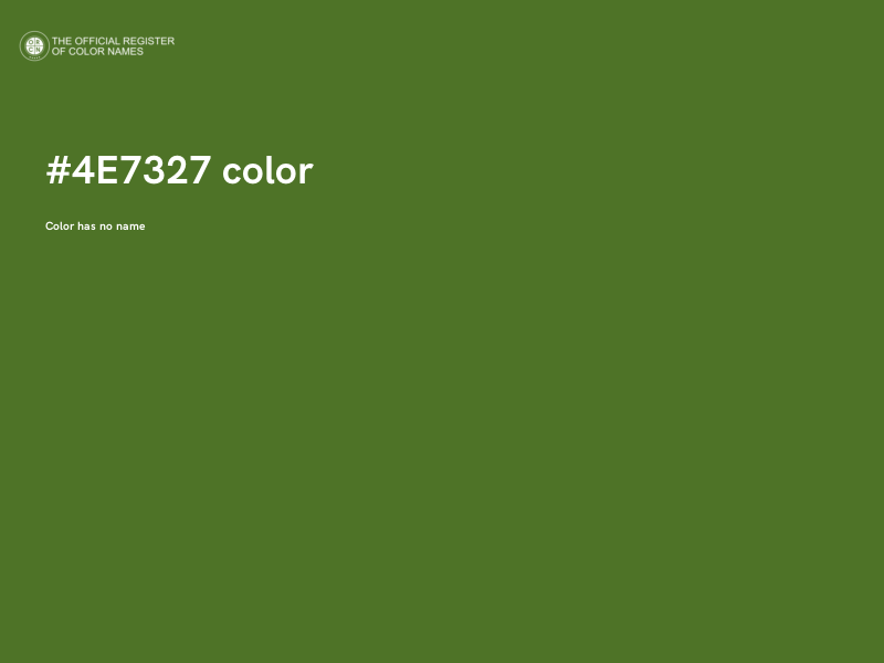 #4E7327 color image