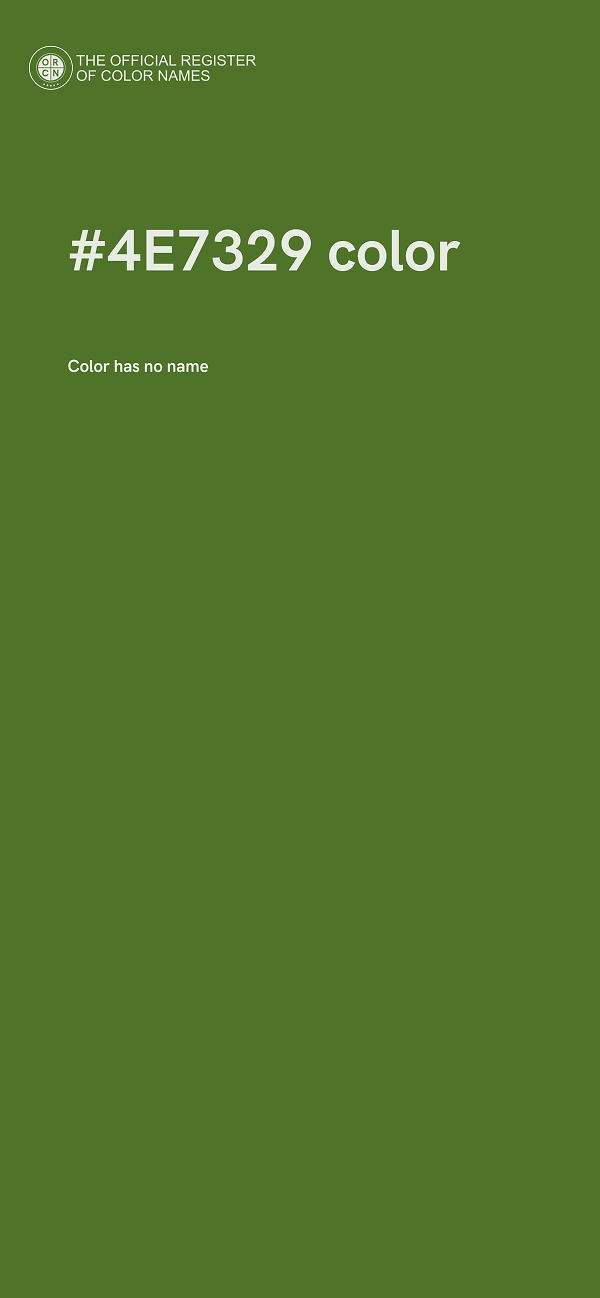 #4E7329 color image