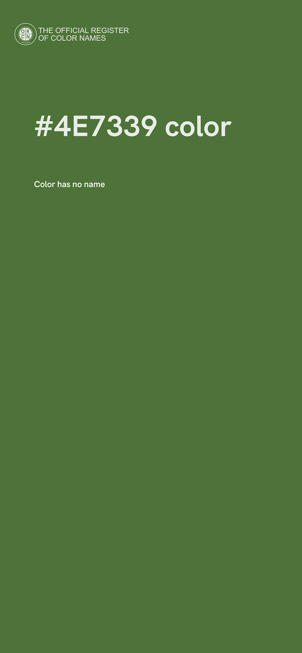 #4E7339 color image