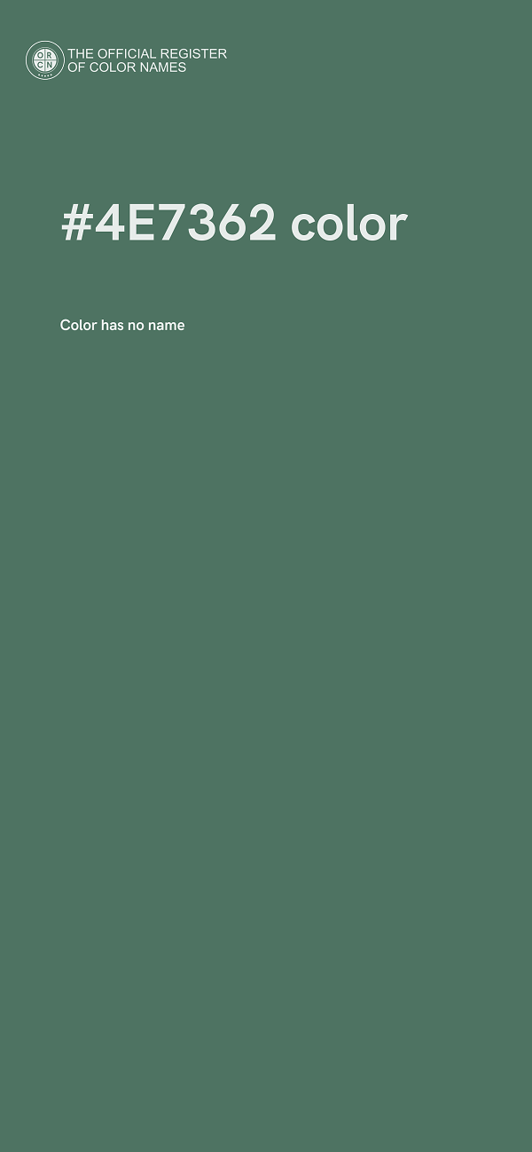 #4E7362 color image