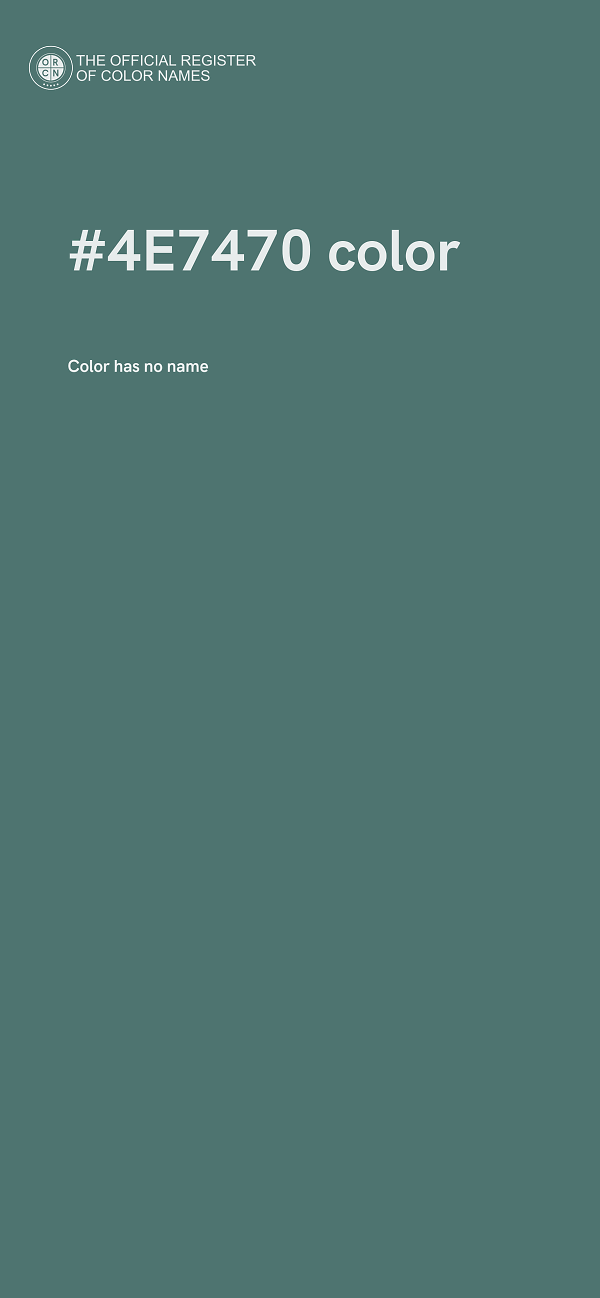 #4E7470 color image
