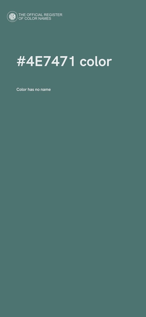 #4E7471 color image