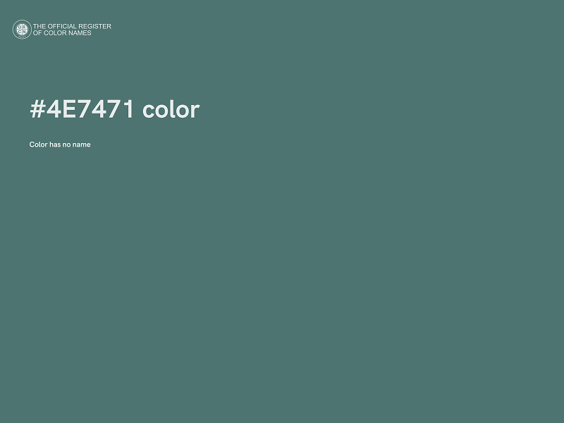 #4E7471 color image
