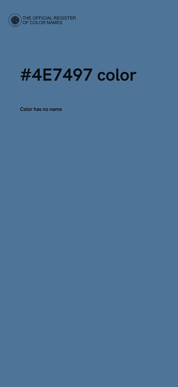 #4E7497 color image