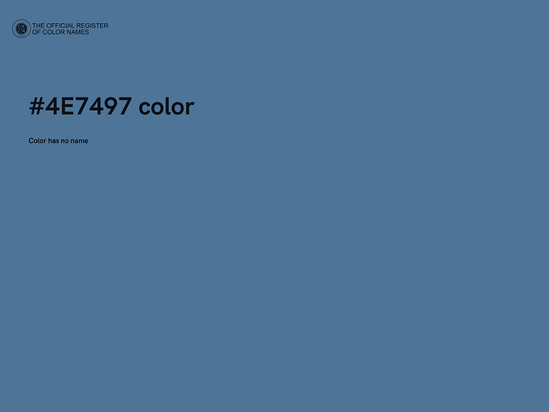#4E7497 color image