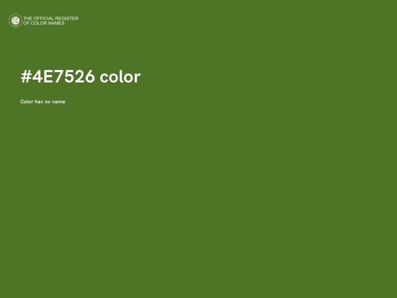#4E7526 color image