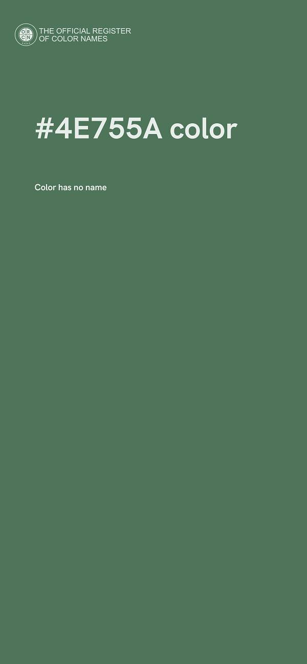 #4E755A color image