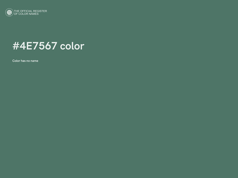 #4E7567 color image