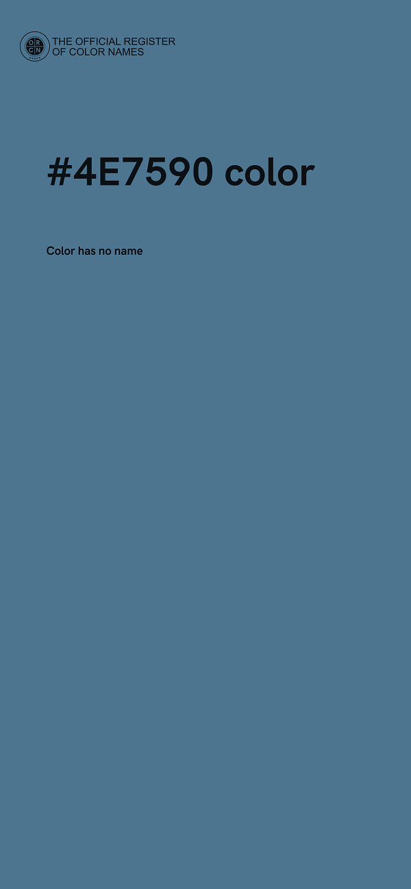 #4E7590 color image