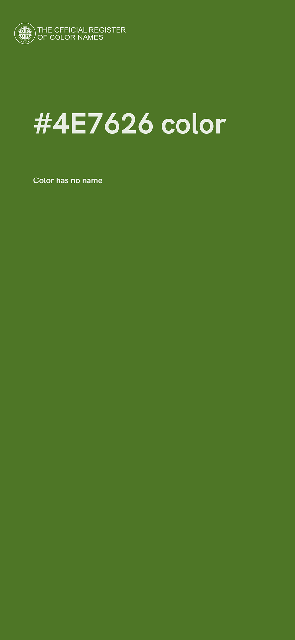 #4E7626 color image