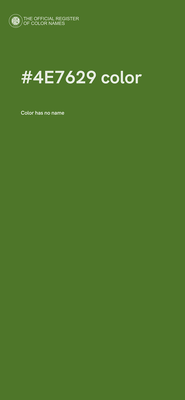 #4E7629 color image