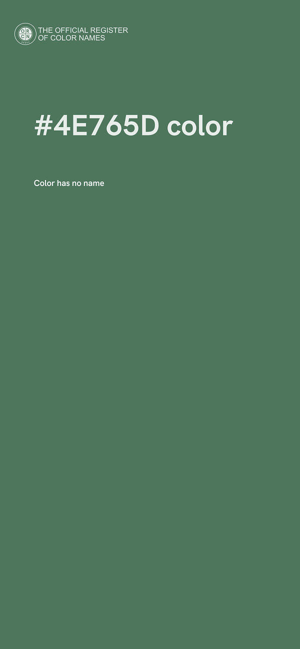 #4E765D color image