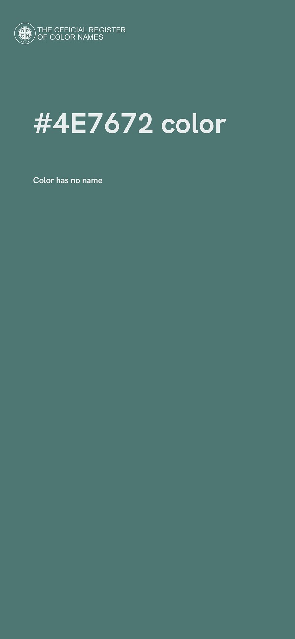 #4E7672 color image