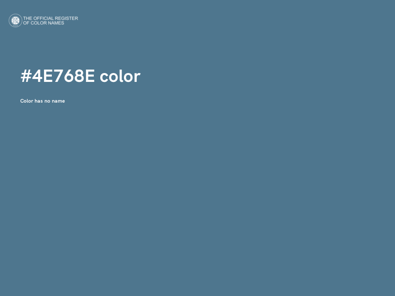 #4E768E color image