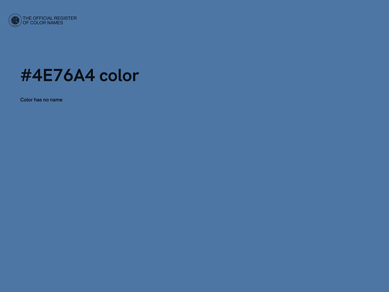 #4E76A4 color image