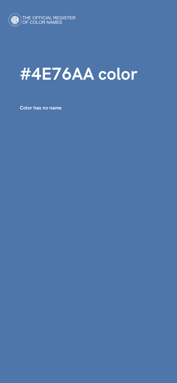 #4E76AA color image