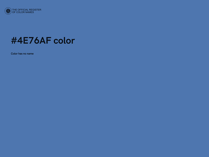 #4E76AF color image