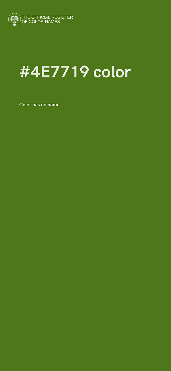 #4E7719 color image