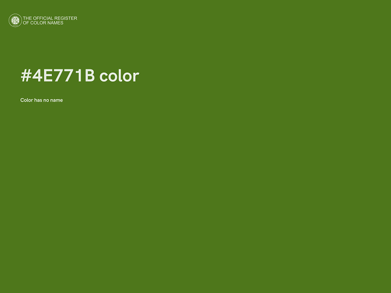 #4E771B color image