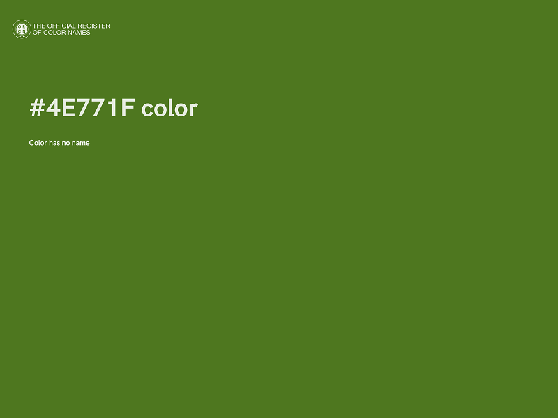 #4E771F color image