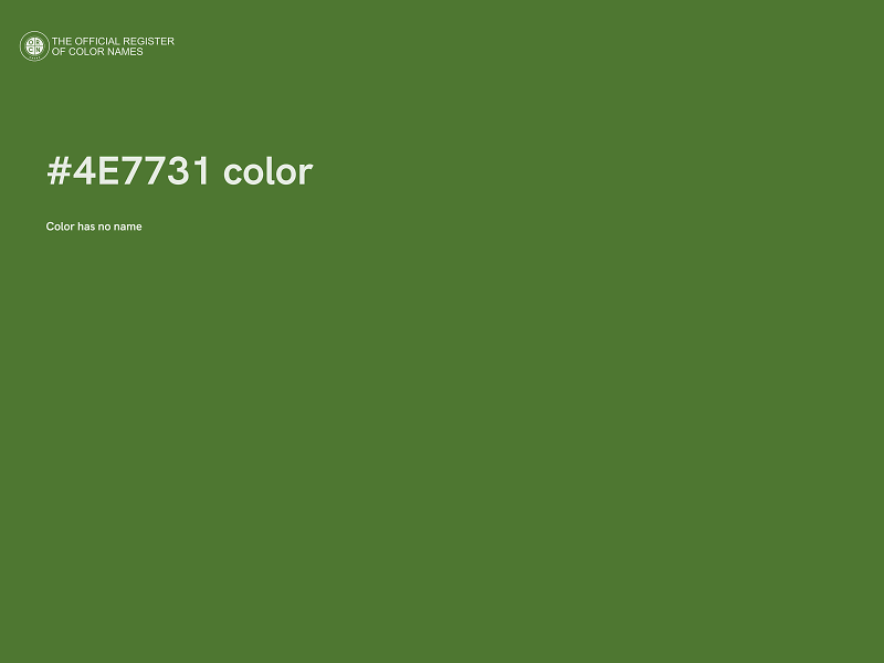 #4E7731 color image