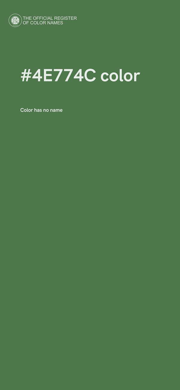 #4E774C color image