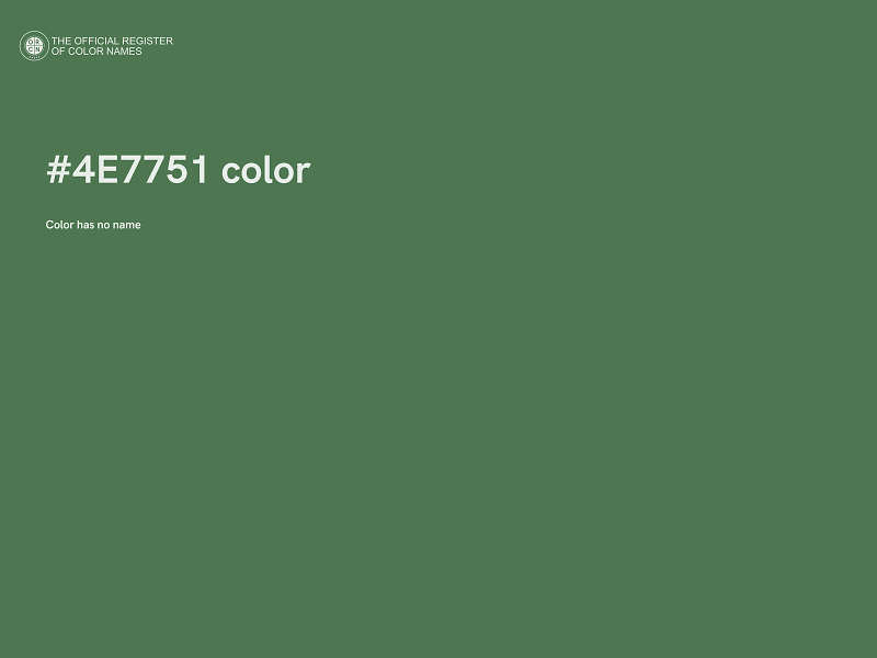 #4E7751 color image