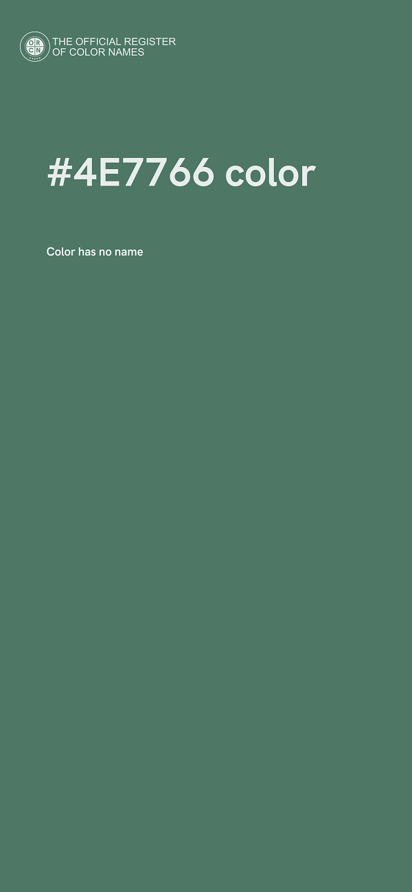 #4E7766 color image