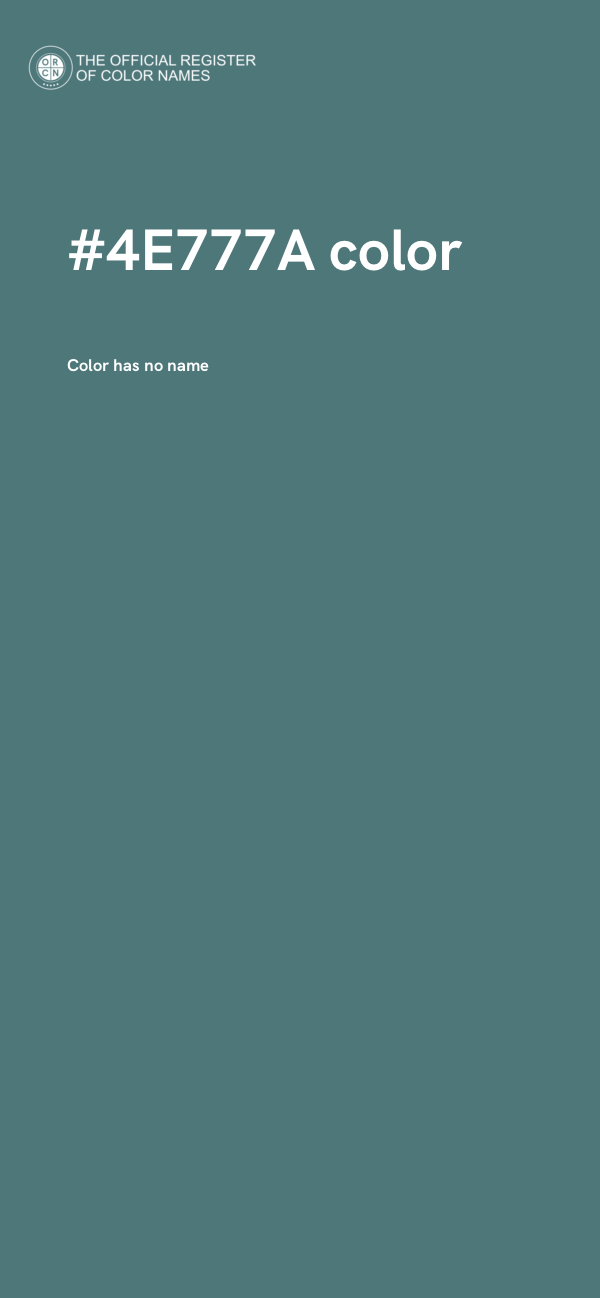 #4E777A color image