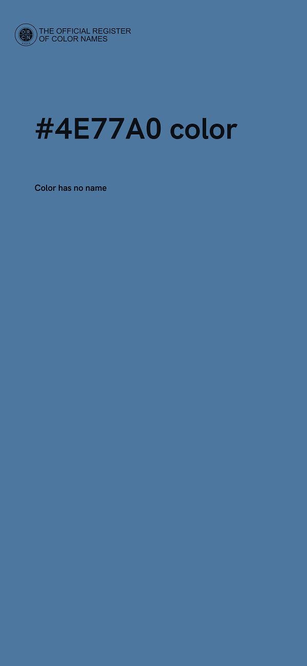 #4E77A0 color image
