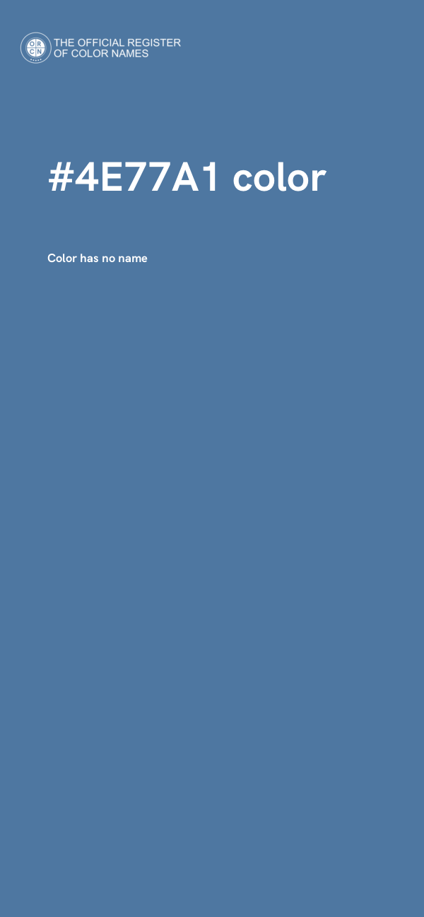 #4E77A1 color image