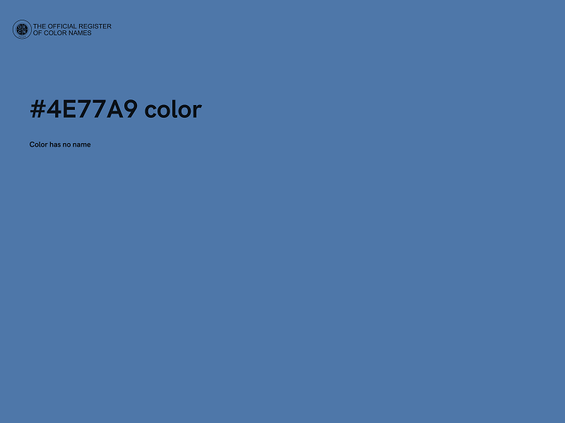 #4E77A9 color image