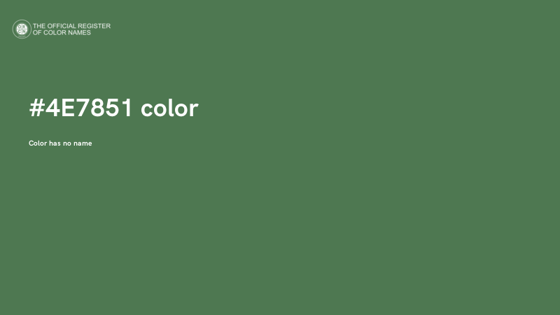 #4E7851 color image