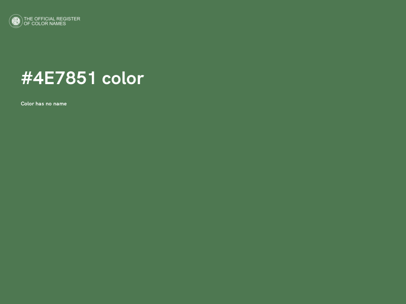 #4E7851 color image