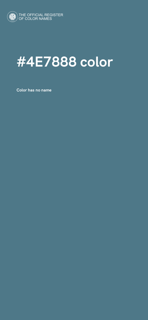 #4E7888 color image