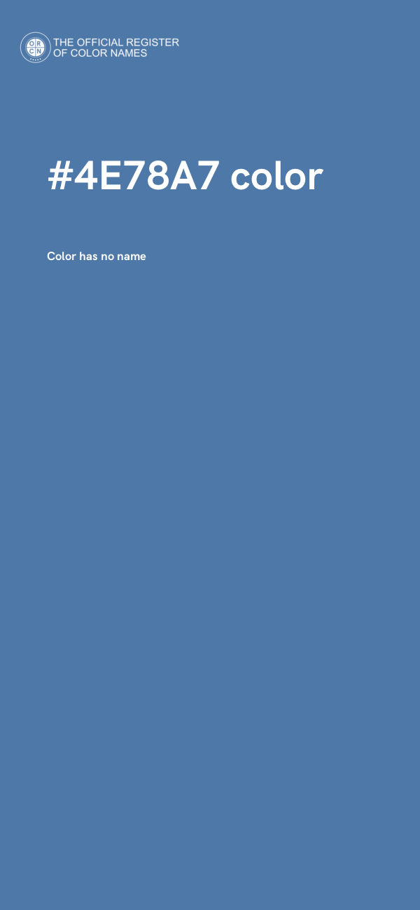 #4E78A7 color image
