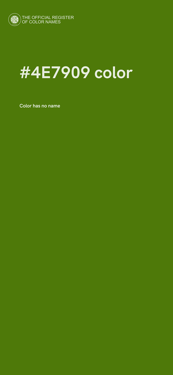 #4E7909 color image
