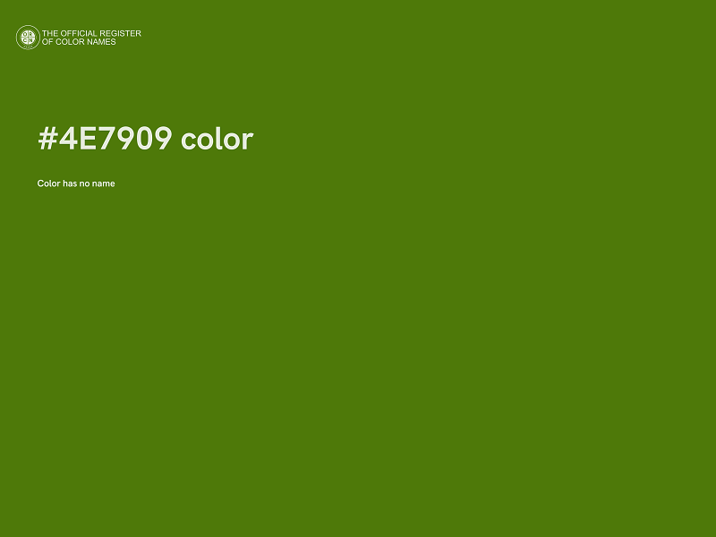 #4E7909 color image