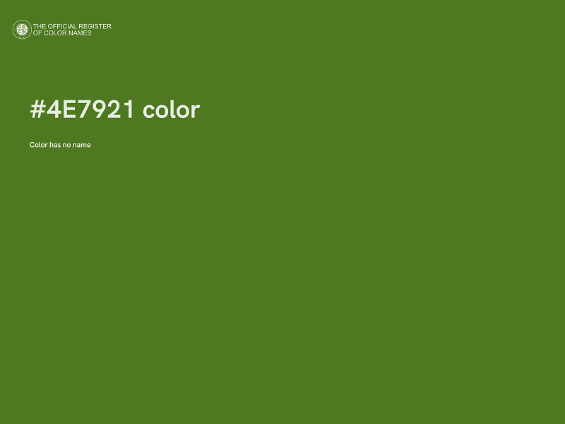 #4E7921 color image