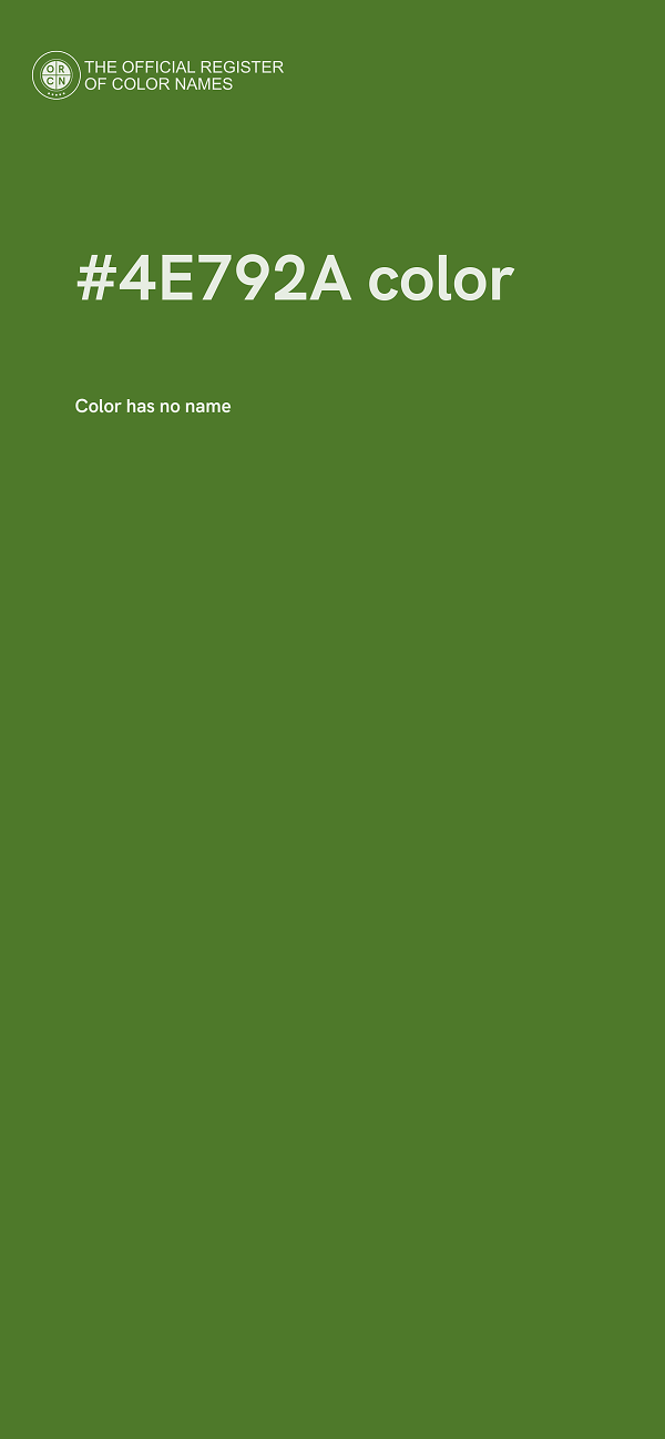 #4E792A color image