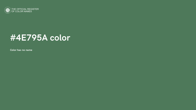 #4E795A color image