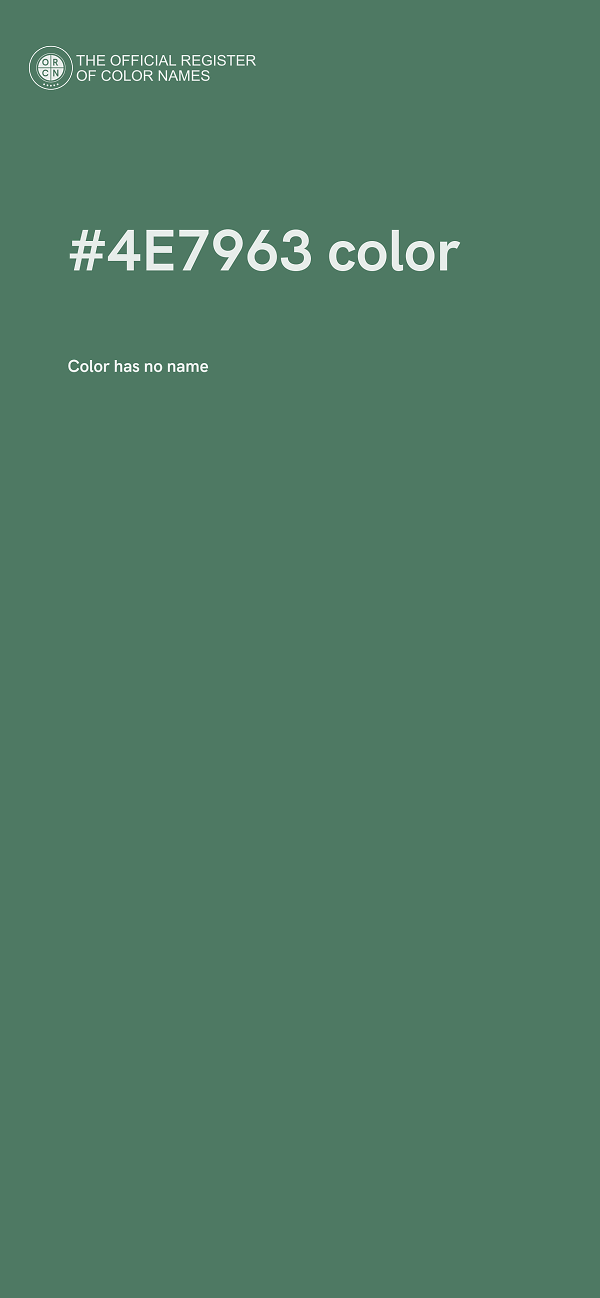 #4E7963 color image