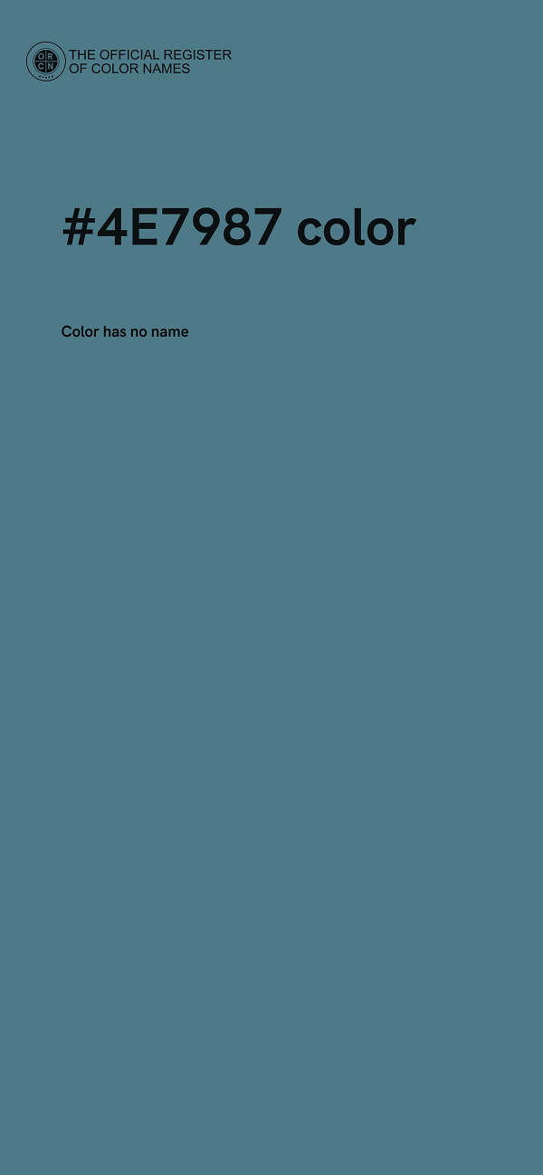 #4E7987 color image