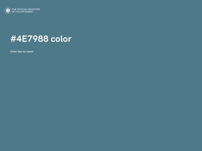 #4E7988 color image