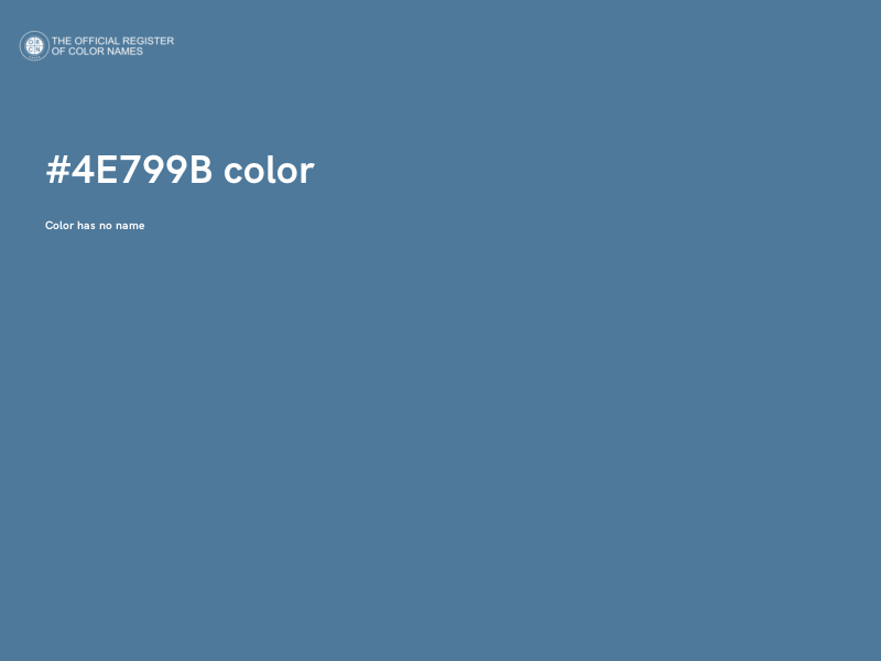 #4E799B color image