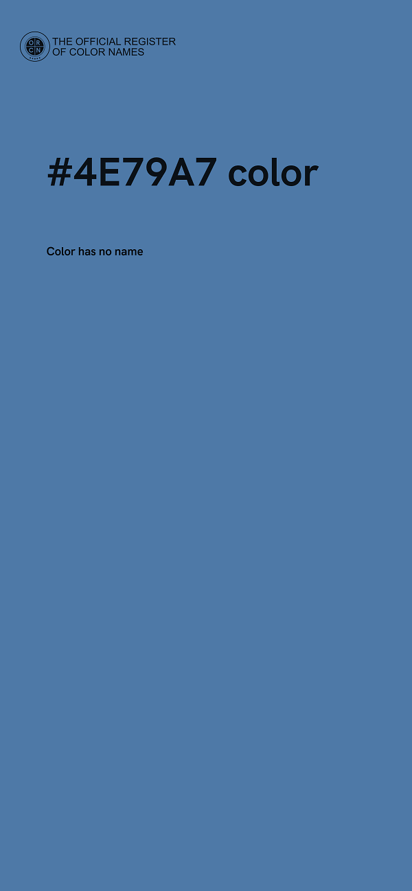 #4E79A7 color image